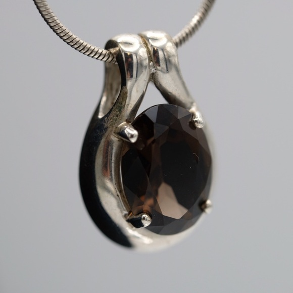 Paolo Romeo Pendant on 12.43 G Sterling Silver Omega Chain GORGEOUS - Picture 14 of 16